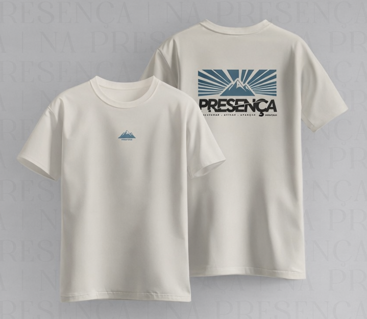 Camiseta Adulto Branca - PRESENÇA